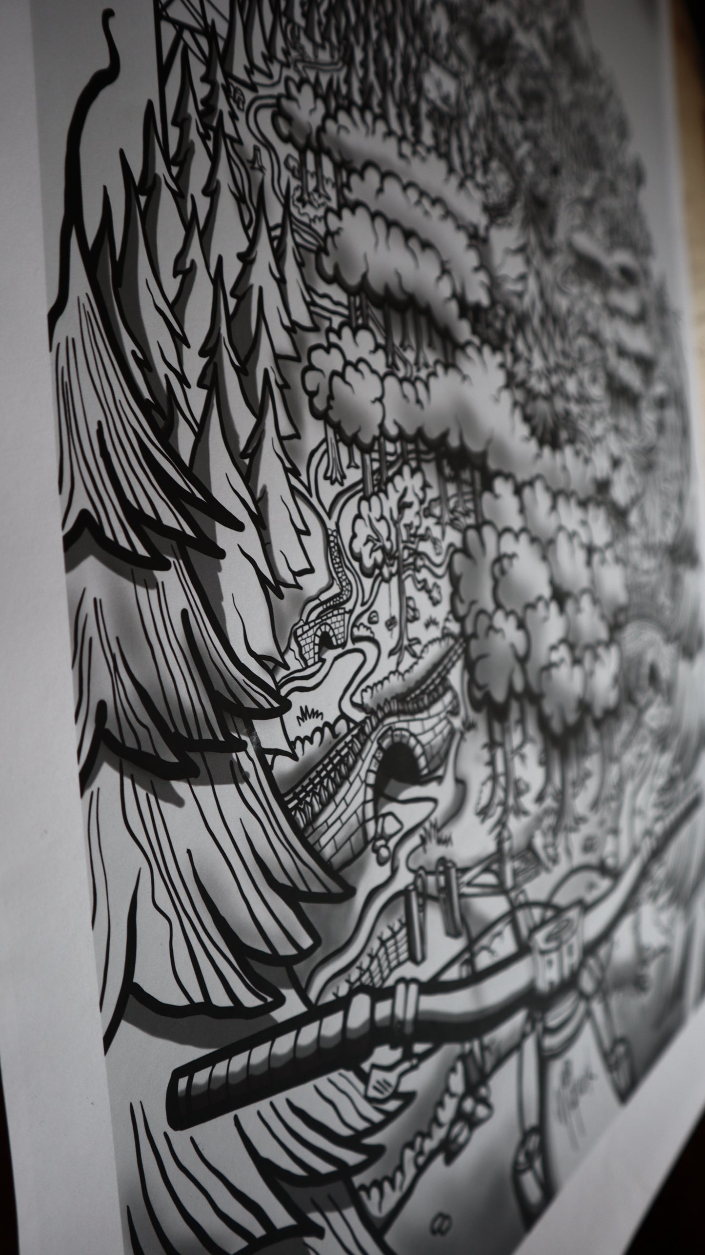 WHARNCLIFFE FOREVER - Sketch Art Print (unframed)